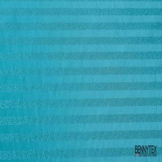 Jacquard imprimé grosse rayure horizontale fushia paillette rose