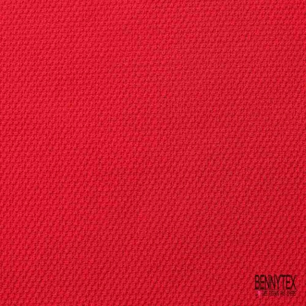 Maille gaufrée élasthanne motif piqué nid d'abeille ton sur ton passion