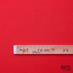 Maille gaufrée motif jersey tricotée orange mandarin lurex rouge