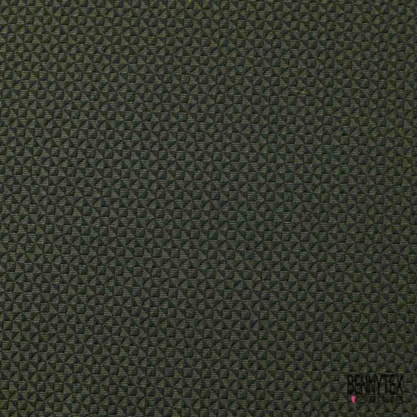 Jacquard imprimé mini triangle kaki noir