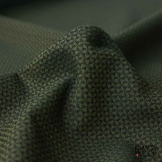 Jacquard imprimé mini triangle kaki noir