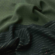 Jacquard imprimé mini triangle kaki noir