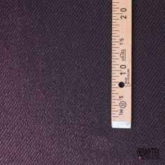 Jacquard imprimé plumetis lurex or fond texturé kaki noir