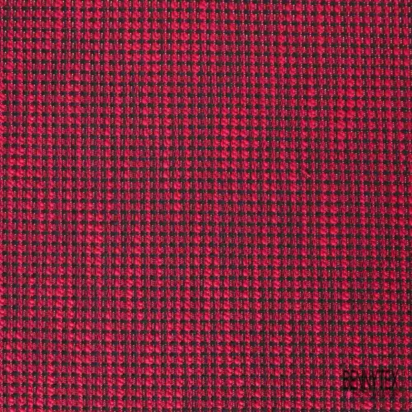 Jacquard imprimé quadrillage framboise écrasée noir lurex noisette