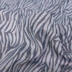 Jacquard imprimé quadrillage framboise écrasée noir lurex noisette