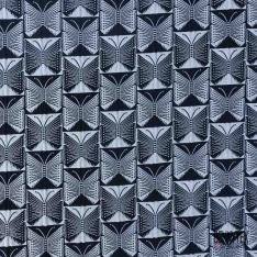 Jacquard imprimé zébrure noir beige pastel lurex cuivre