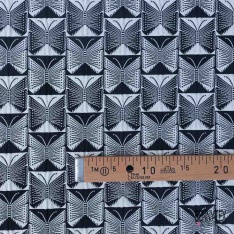 Jacquard imprimé zébrure noir beige pastel lurex cuivre