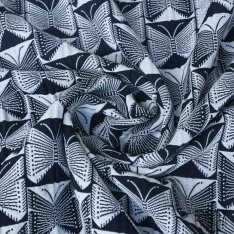 Jacquard imprimé zébrure noir beige pastel lurex cuivre