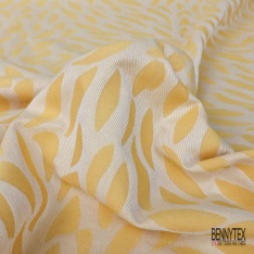 Jacquard imprimé rayure verticale frangée chinée noir blanc discret bleu roi