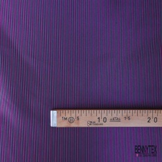 Jacquard imprimé rayure texturée verticale anthracite bleu électrique satinée