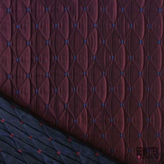 Jacquard imprimé rayure texturée verticale anthracite orchidée satinée