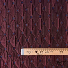 Jacquard imprimé rayure texturée verticale anthracite orchidée satinée