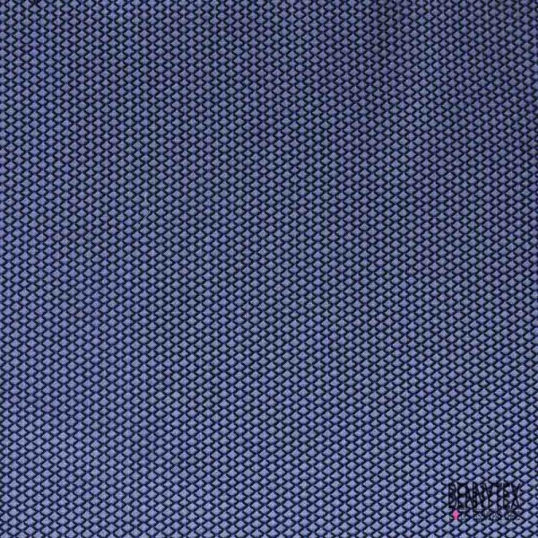 Jacquard motif mini losange texturé noir marine fond chiné noir blanc discret