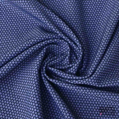 Jacquard cotonfloral baroque ton sur ton blanc cassé