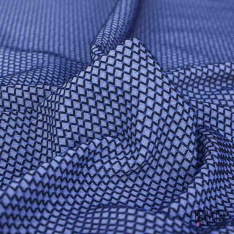 Jacquard cotonfloral baroque ton sur ton blanc cassé