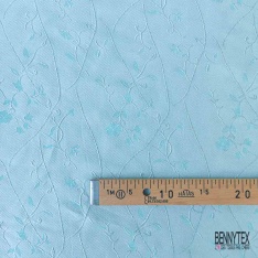 Jacquard lurex argent vert fond noir