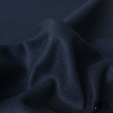 Sergé de laine souple kaki militaire