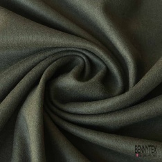 Sergé de laine souple bleu maritime