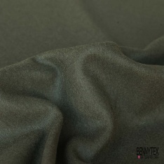 Sergé de laine souple bleu maritime