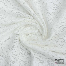 Guipure losange ajourée ton sur ton marine