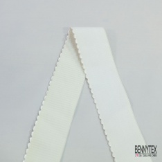 Bande élastique fantaisie motif amérindien multicolore fond noir