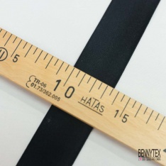 Bande élastique festonnée uni gris clair