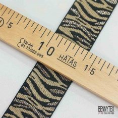 Bande élastique festonnée uni bordeaux