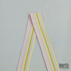 Bande ottoman noir ME NOT ME blanc optique