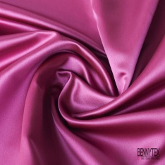 Satin duchesse élasthanne uni blanc discret petite laize