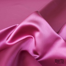 Satin duchesse élasthanne uni blanc discret petite laize