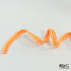 Passepoile polyamide orange givré lurex orange