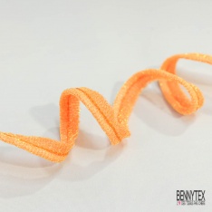 Passepoile polyamide orange givré lurex orange