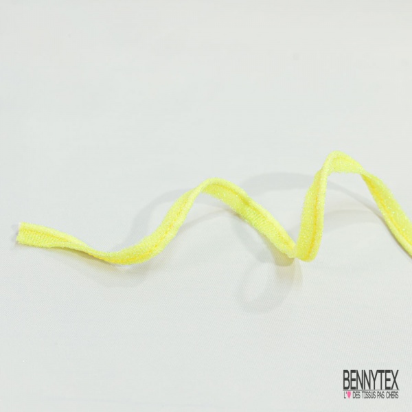 Passepoile polyamide citron givré lurex jaune