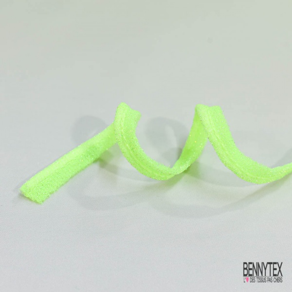 Passepoile polyamide jaune fluo lurex jaune