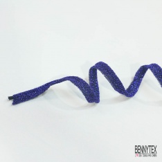 Passepoile polyamide bleu électrique lurex bleu vif