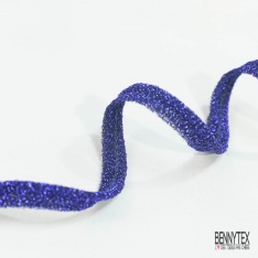 Passepoile polyamide bleu électrique lurex bleu vif