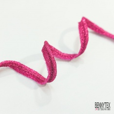 Passepoile polyamide baie très rouge lurex rose foncé
