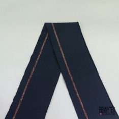 Bande bord cote rayée bordeaux ciel rose dragées