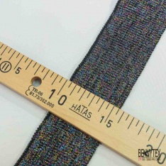 Bande bord cote rayée rose vert jaune pastel