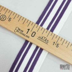 Bande bord cote rayé fushia jaune marine corail