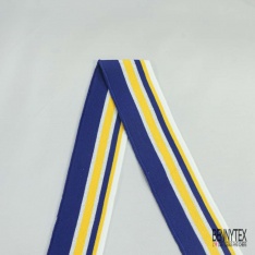 Bande bord cote rayé violet blanc optique