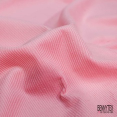 Coupon 3m velours 500 raies élasthanne malabar