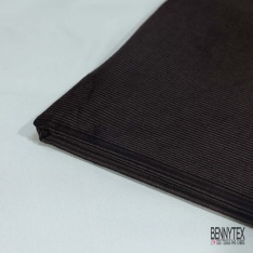 Coupon 3m velours 500 raies élasthanne brun froid