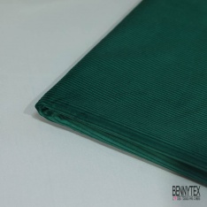 Coupon 3m velours 500 raies élasthanne gazon