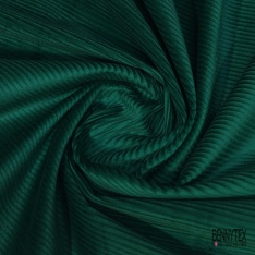 Coupon 3m velours 500 raies élasthanne gazon