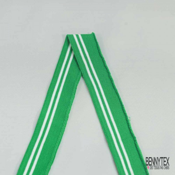 Bande bord cote rayé blanc optique gazon