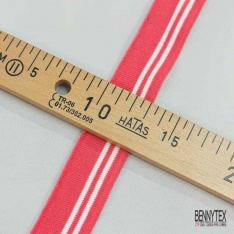 Bande bord cote rayé blanc optique gazon