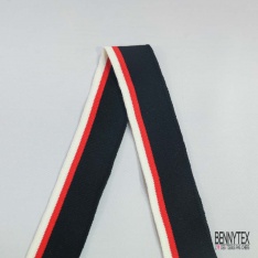 Bande bord cote rayé rouge blanc optique