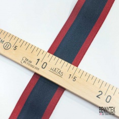 Bande élastique motif LOVE mini damier noir blanc fond noir