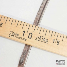 Passepoile polyamide rose trémière lurex rose